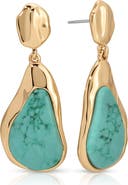 Ettika Hidden Stone Molten Drop Earrings