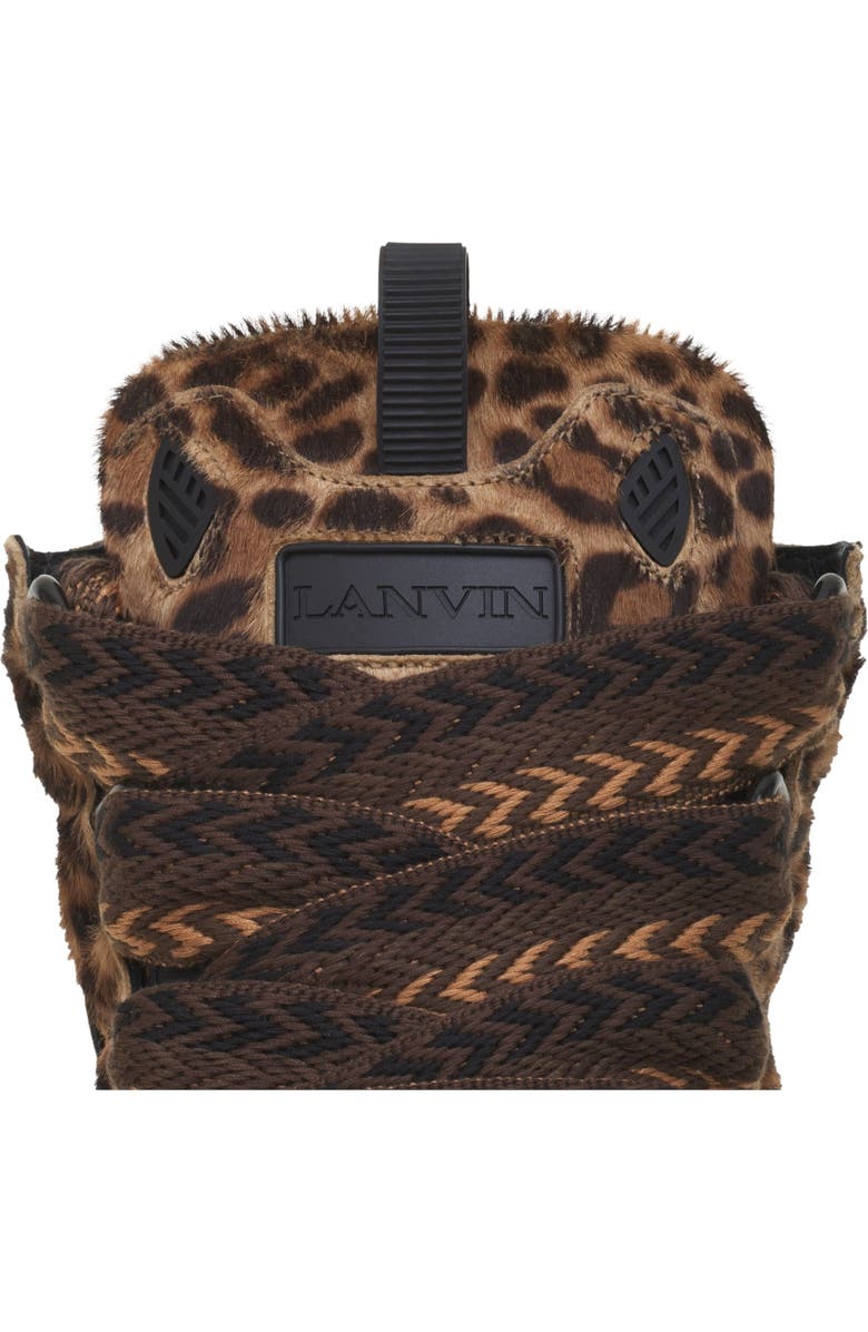 Lanvin Curb Sneakers In Pony, Alternate, color, Beige/Black