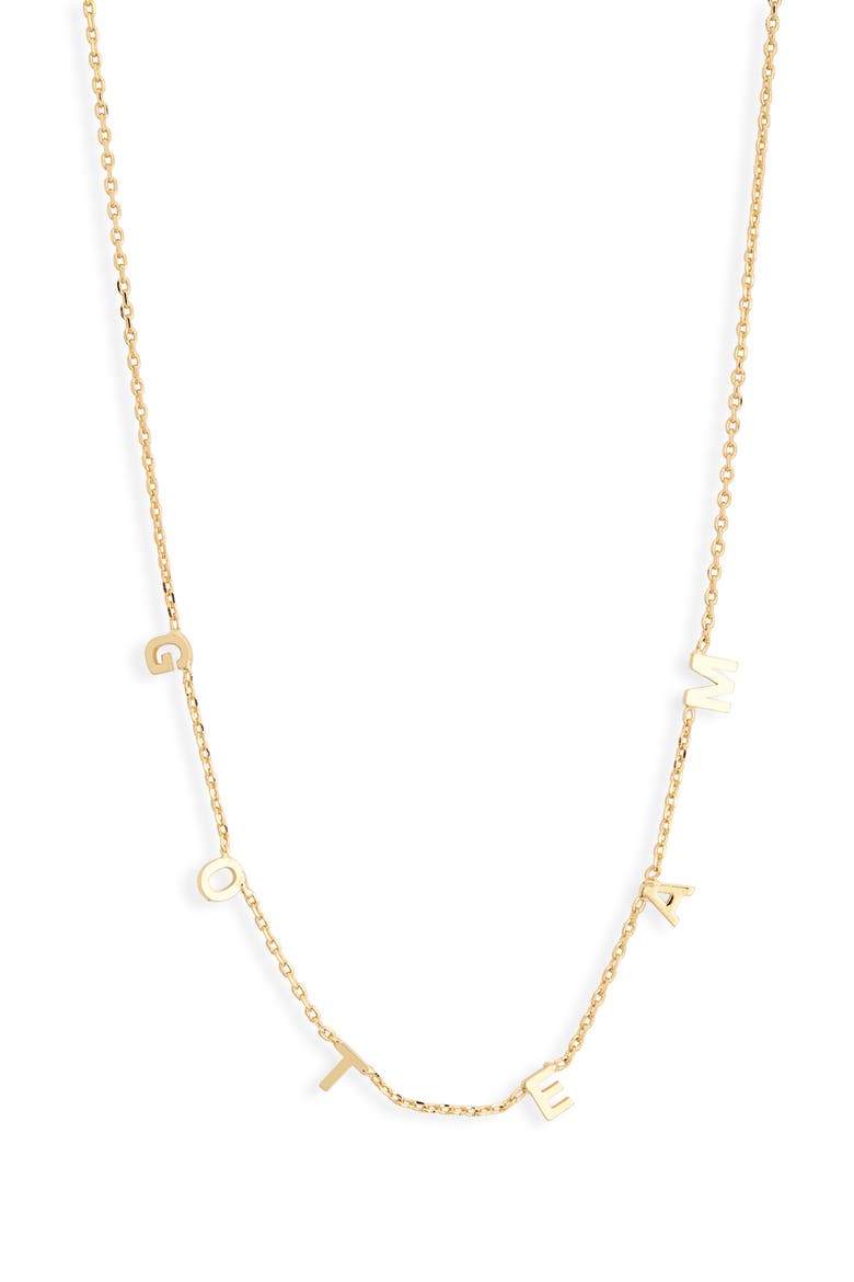 Gameday Shaker Chain Necklace, Alternate, color, GOLD