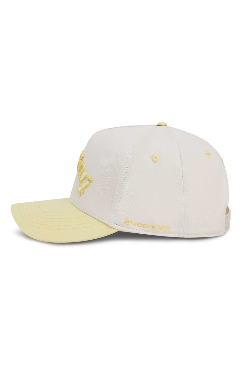 Husband Gothic Trucker Hat, Alternate, color, Yellow