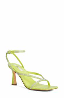LONDON RAG Crush It Diamante Mid Heel Sandal