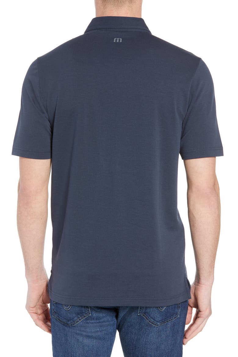 Travis Mathew Kartchner Chest Stripe Polo, Alternate, color, BLUE NIGHTS