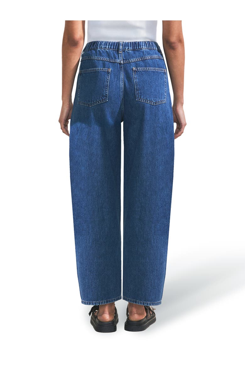 Denim Drawstring Waist Jeans, Alternate, color, Blue