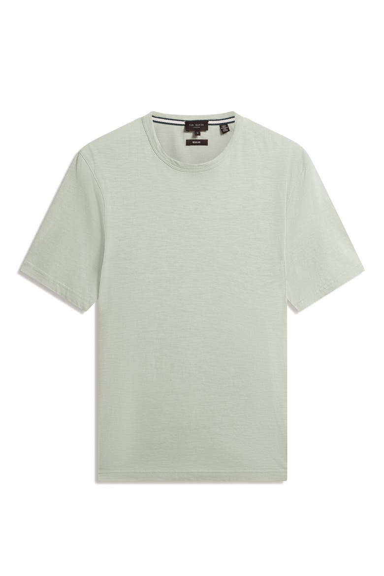 Bartol Cotton & Linen T-Shirt, Alternate, color, MID GREEN