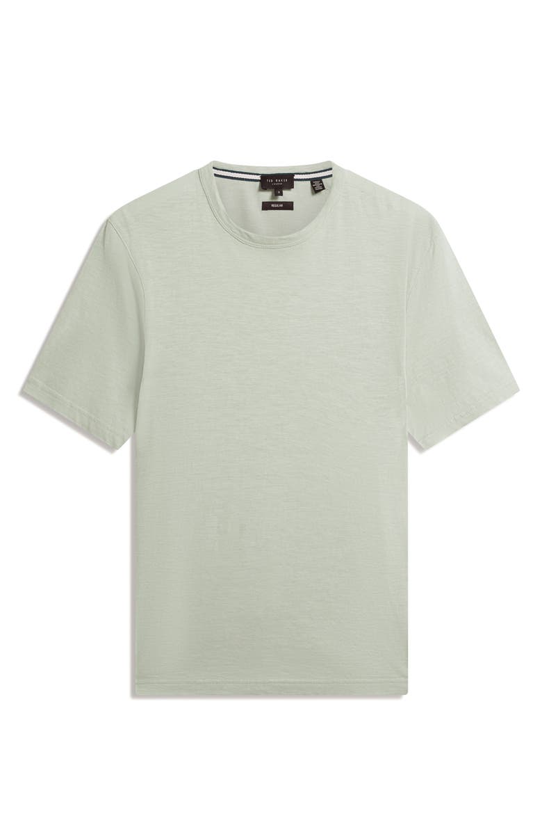 Ted Baker Bartol Cotton & Linen T-Shirt, Alternate, color, Mid Green