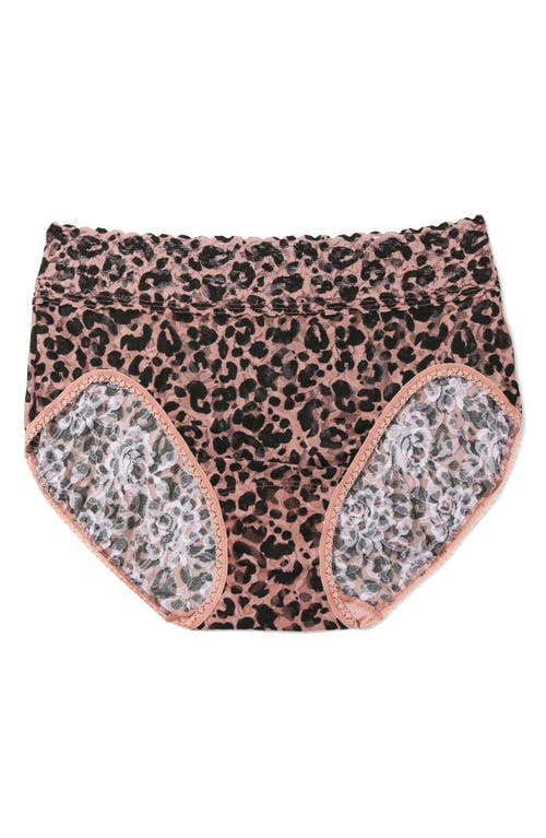 Hanky Panky Print Lace Briefs In Animal Print