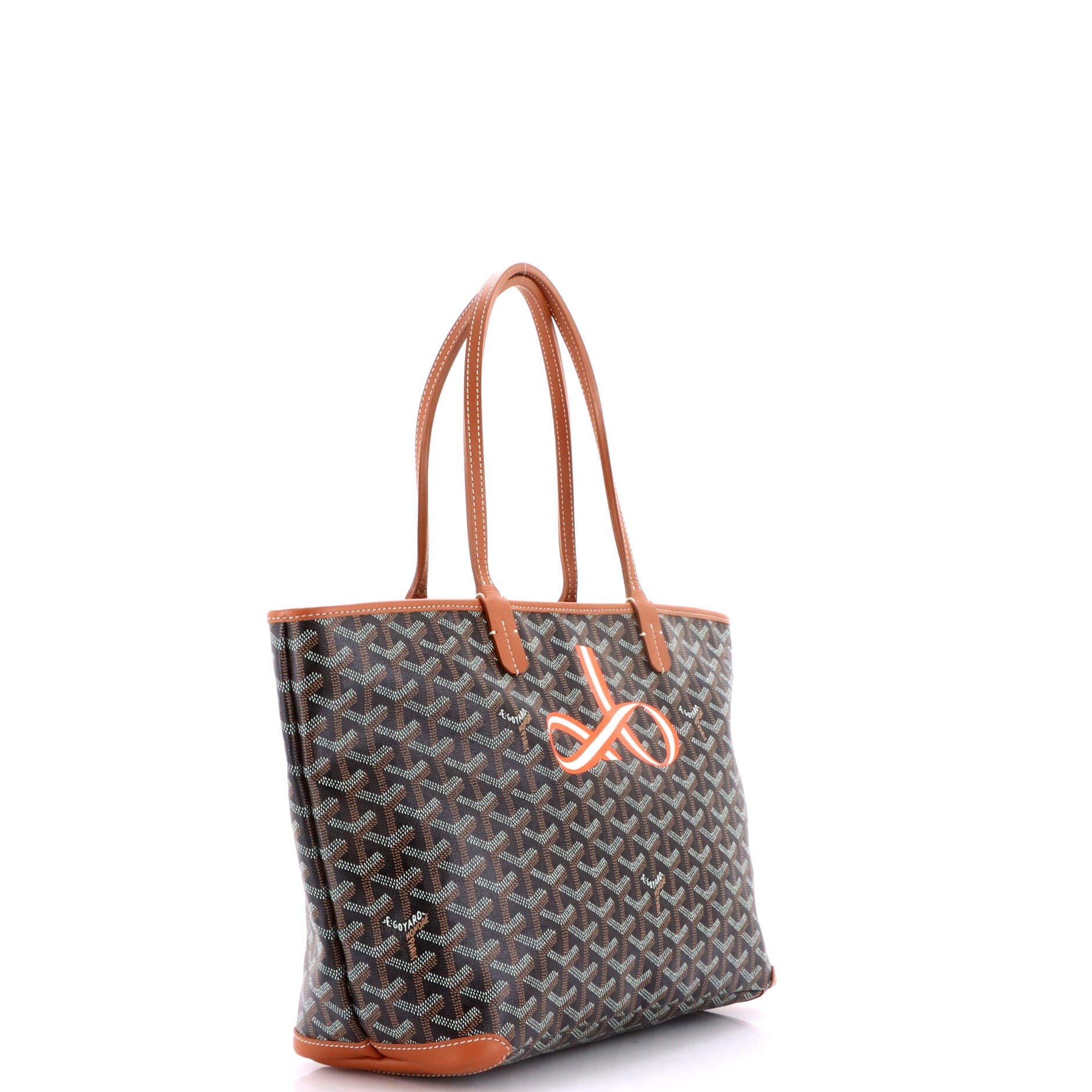 Pre-Owned Goyard Artois Tote Printed Coated Canvas PM, Alternate, color, Brown