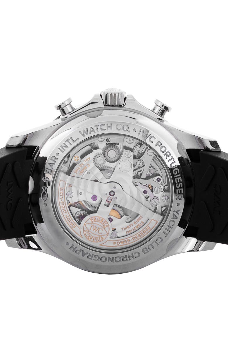 Watchfinder & Co. IWC Preowned 2016 Portugieser Yacht Club Rubber Strap Chronograph Watch, 43.5mm, Alternate, color,