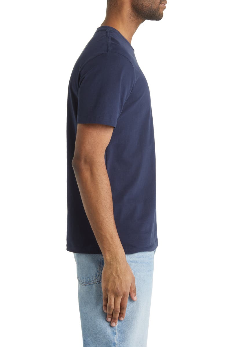 AllSaints Brace Tonic Slim Fit Cotton T-Shirt, Alternate, color, Mercury Blue