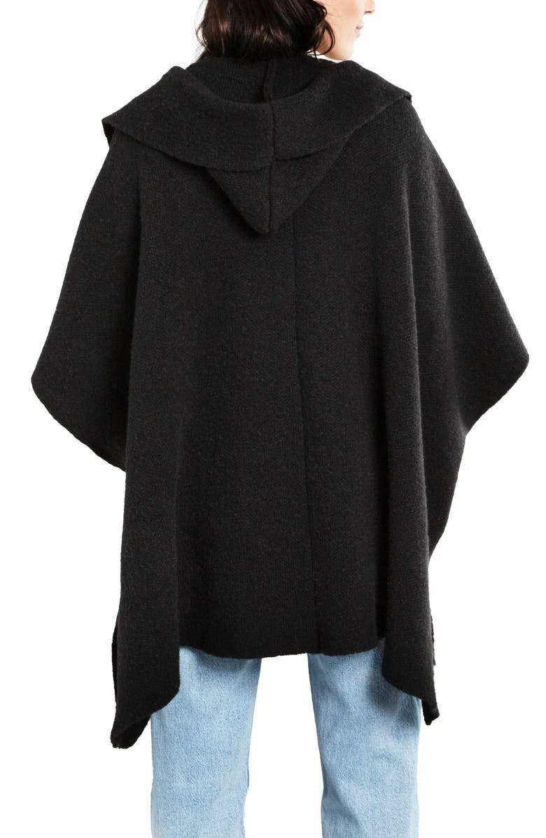 SAACHI Oversize Hooded Topper, Alternate, color, Black