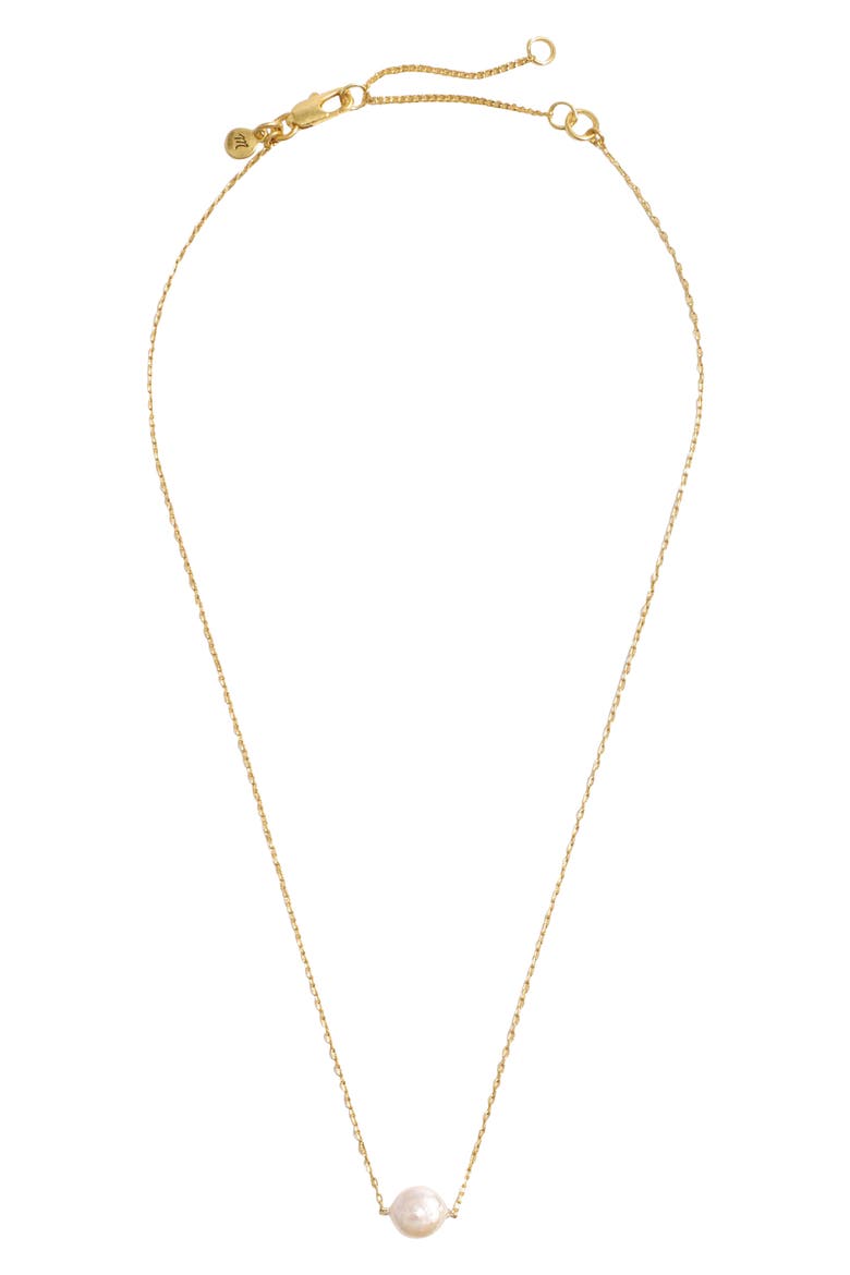 Coin Pearl Pendant Necklace, Alternate, color, FRESHWATER PEARL