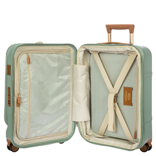 Bric's Bellagio 3.0 21" Carry-on Expandable Spinner W/pocket In Green