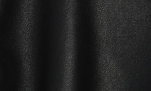 Hudson Jeans Faux Leather & Faux Shearling Jacket In Black