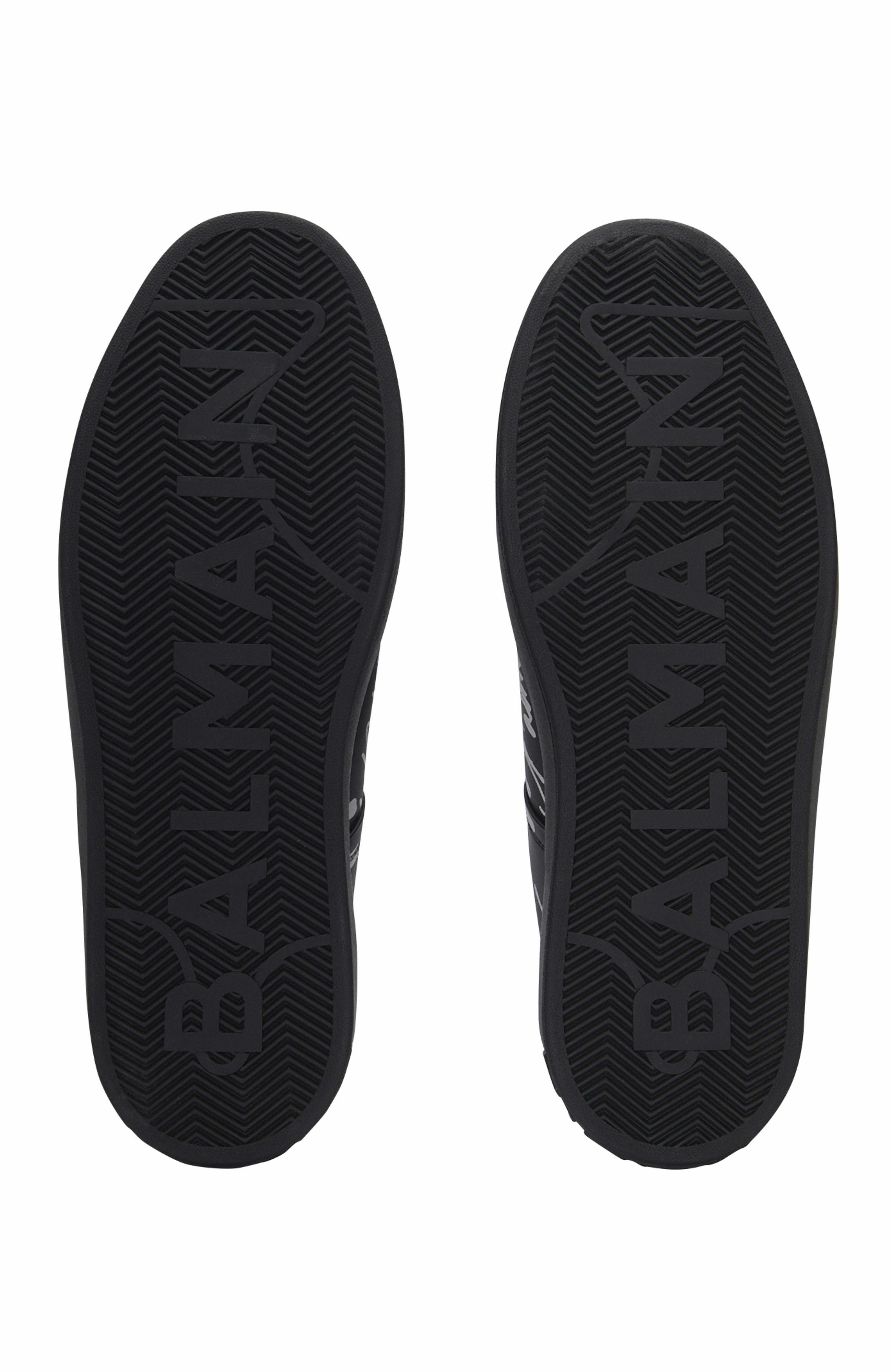 Balmain B-Court Printed Calfskin Trainers, Alternate, color, 