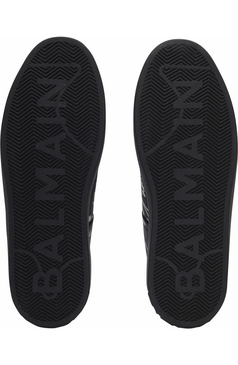 Balmain B-Court Printed Calfskin Trainers, Alternate, color,