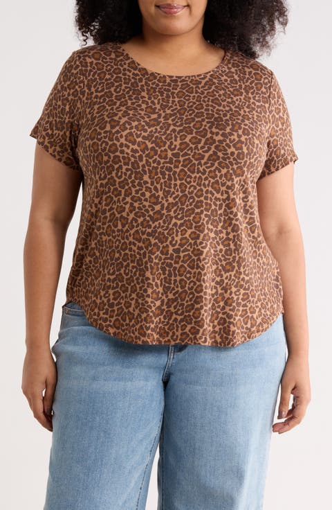 Short Sleeve High-Low T-Shirt (Plus)