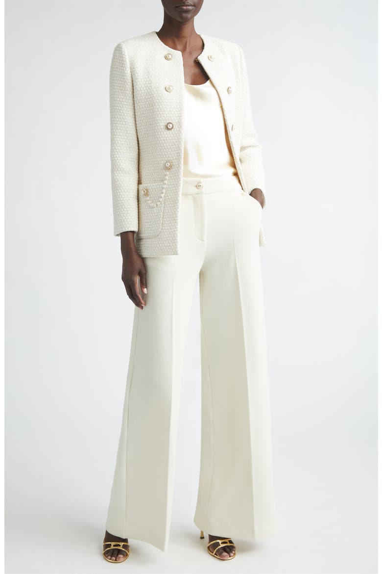 Palais Wide Leg Stretch Trousers, Alternate, color, ECRU