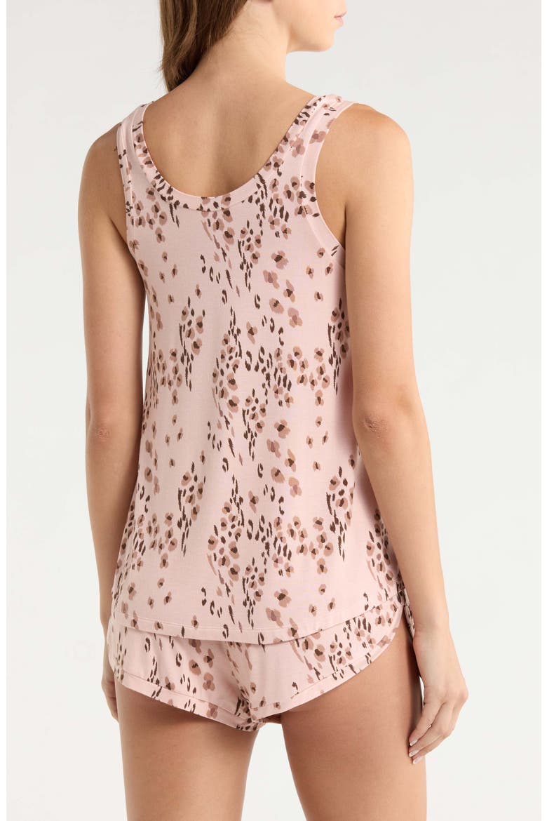 Good Times Short Pajamas, Alternate, color, BEIGE LEOPARD
