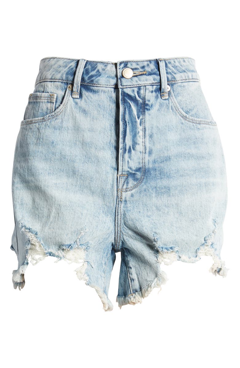 Good American Bombshell Cutoff Denim Shorts, Alternate, color,