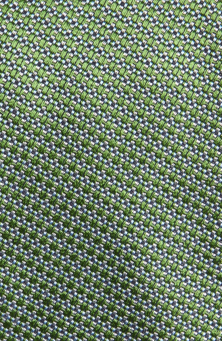 David Donahue Silk Tie, Alternate, color, Green