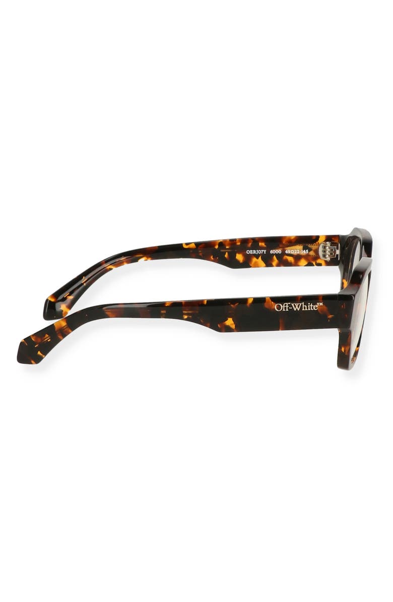 Off-White Havana 52mm Round Optical Frames, Alternate, color, Havana