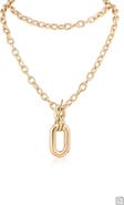 JARDIN Oval Interlocking Link Pendant Necklace (Nordstrom Exclusive)