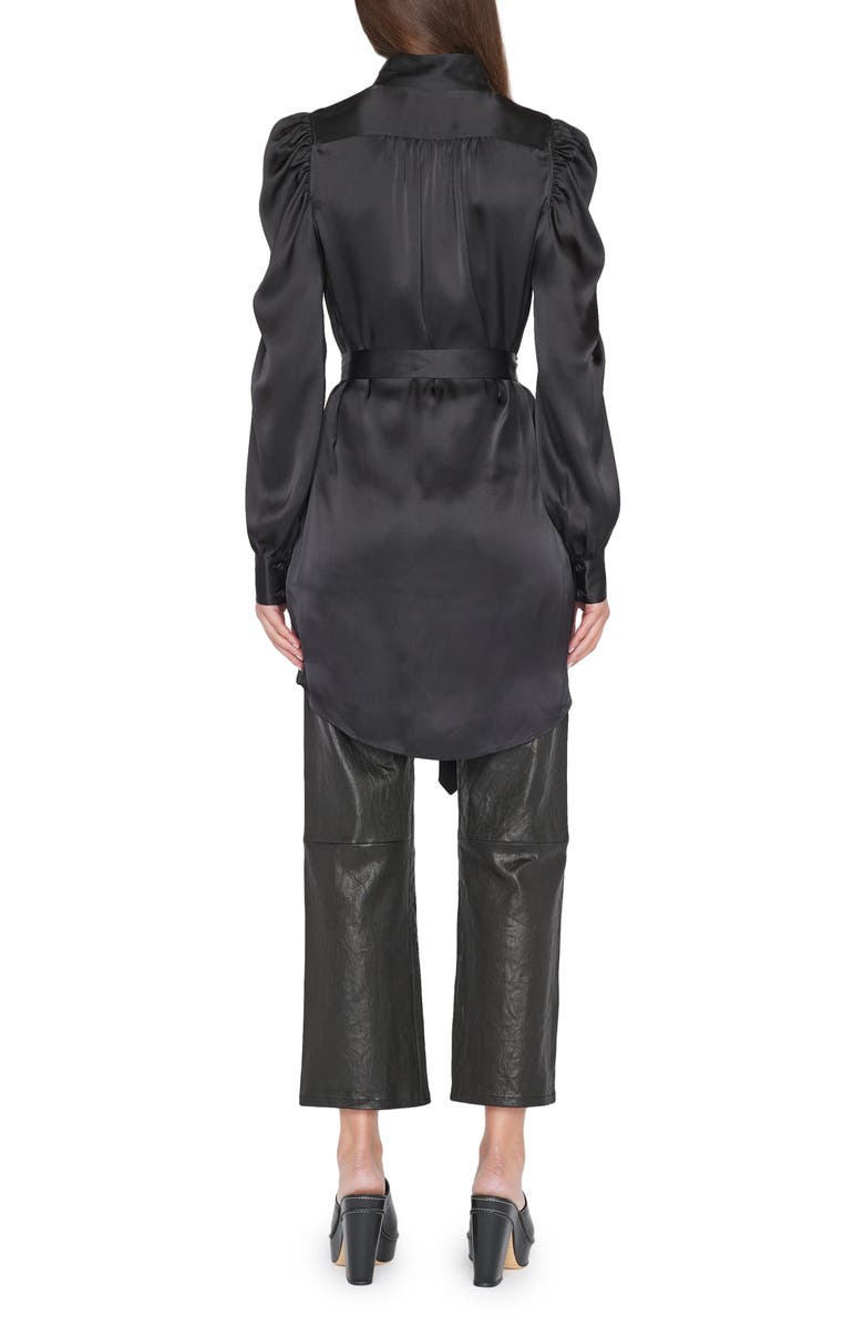 FRAME Gillian Belted Long Sleeve Silk Shirtdress, Alternate, color,