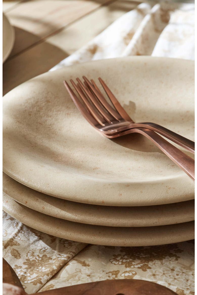 Porto by Stone Lain Aro Stoneware 12-Piece Dinnerware Set, Alternate, color, Cream Matte