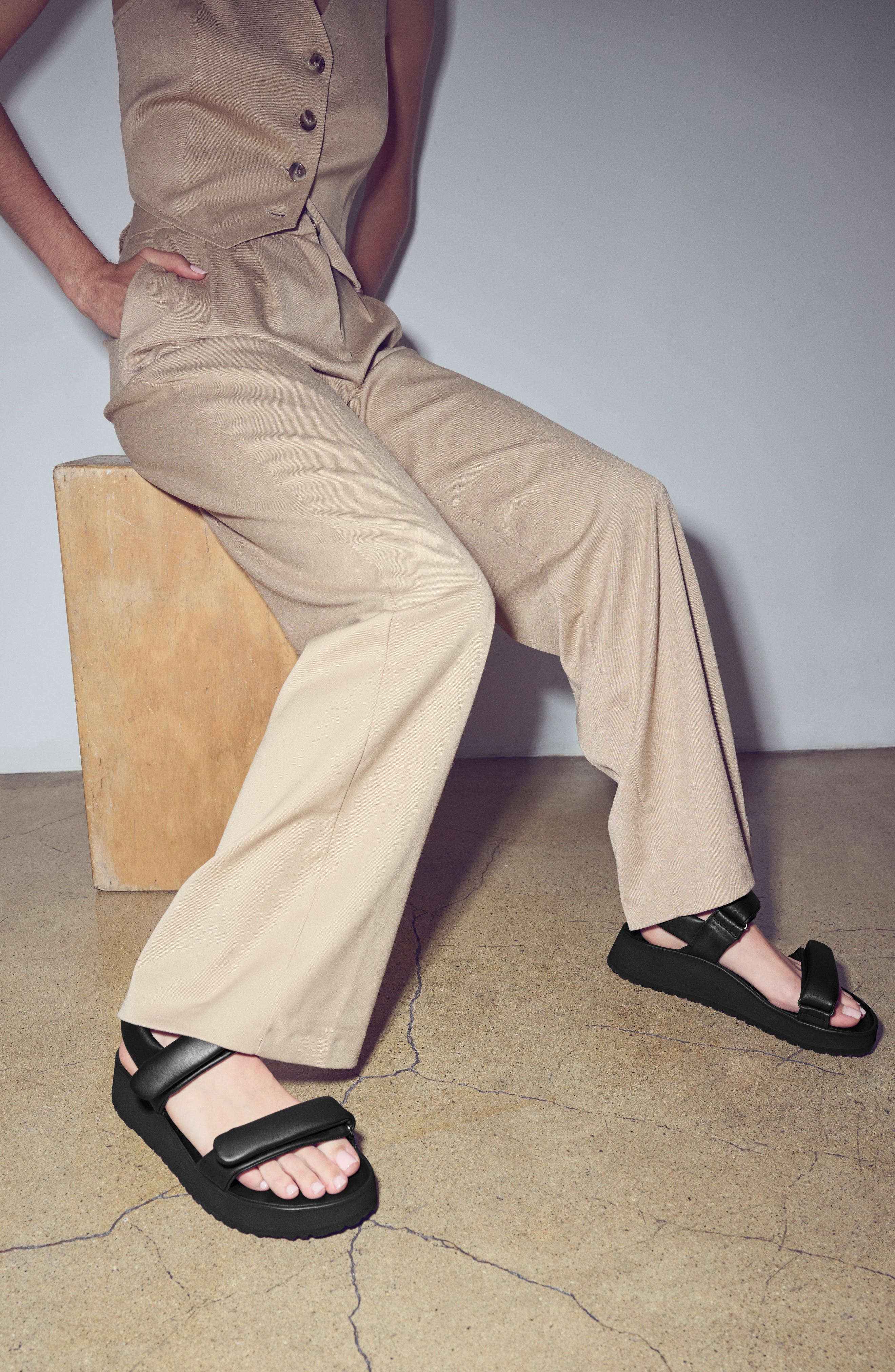 Birkenstock Papillio by Birkenstock Theda Platform Wedge Sandal, Alternate, color, Black