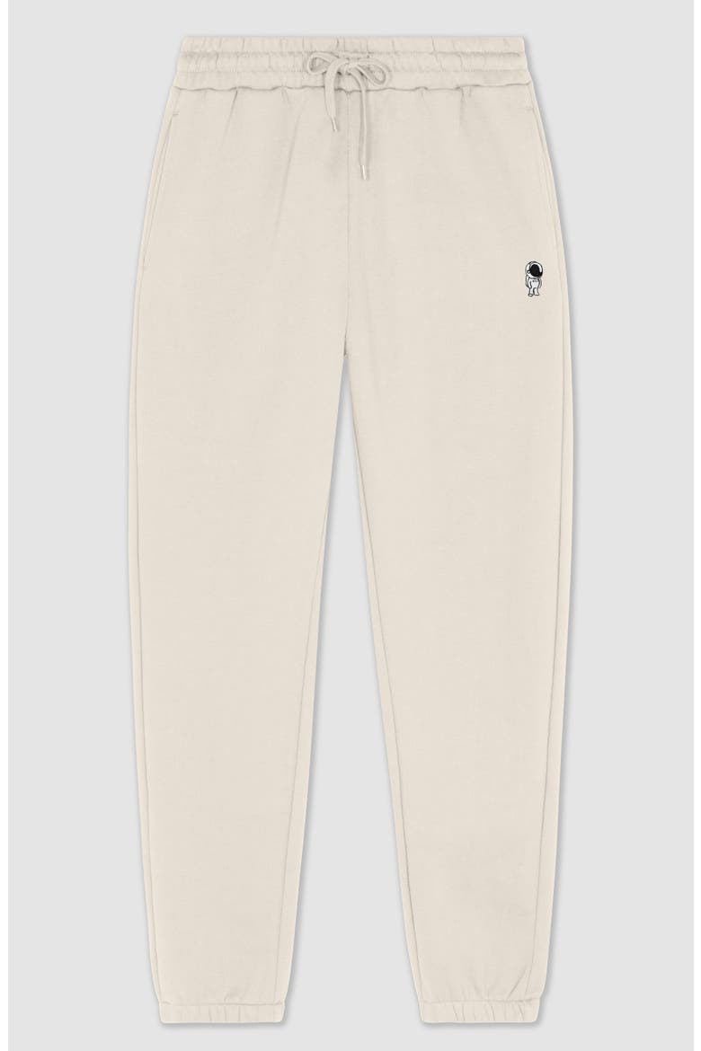 Astronaut Midweight Fleece Regular Fit Track Pants, Alternate, color, Ecru