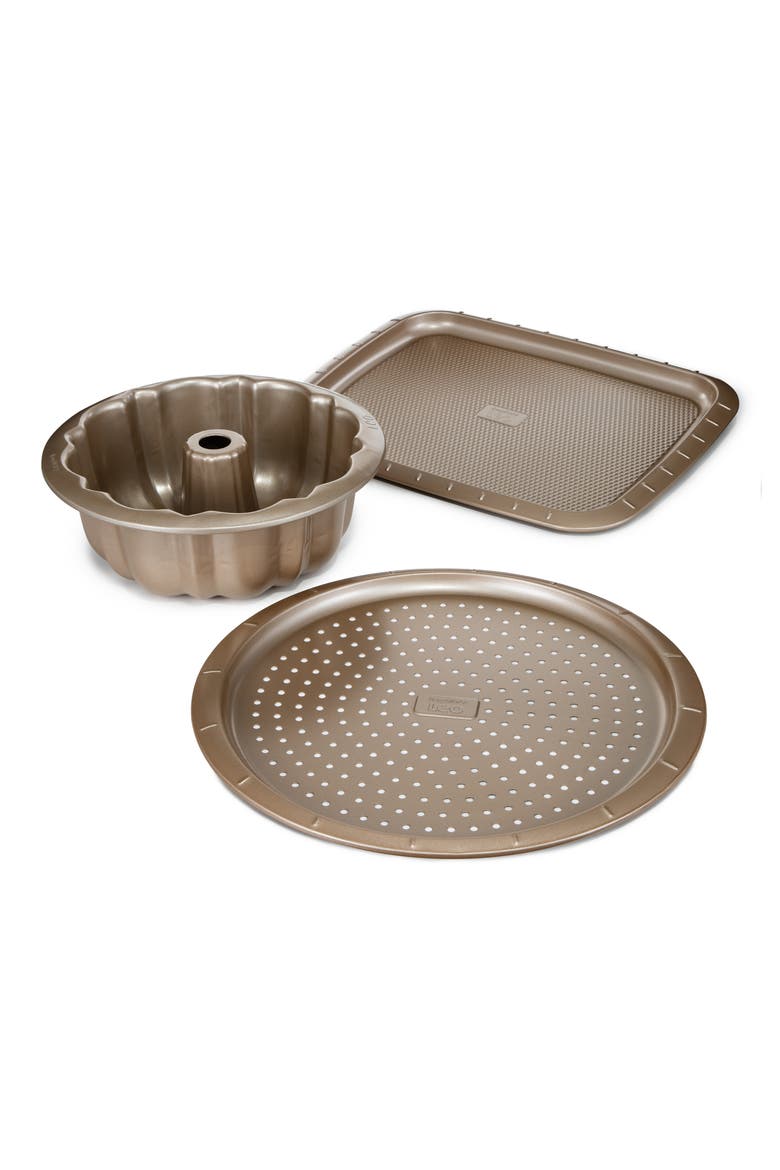 Leo Balance 3-Piece Nonstick Bakeware Set, Main, color, BEIGE