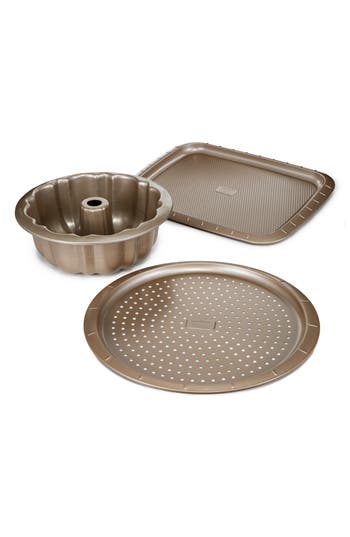 Berghoff Leo Balance 3-piece Nonstick Bakeware Set In Beige