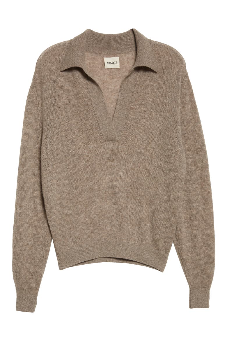 Jo Stretch Cashmere Sweater, Alternate, color, BARLEY