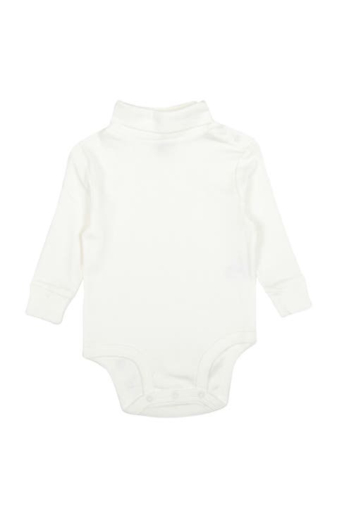 Baby Turtleneck Bodysuit, Cotton Long Sleeve