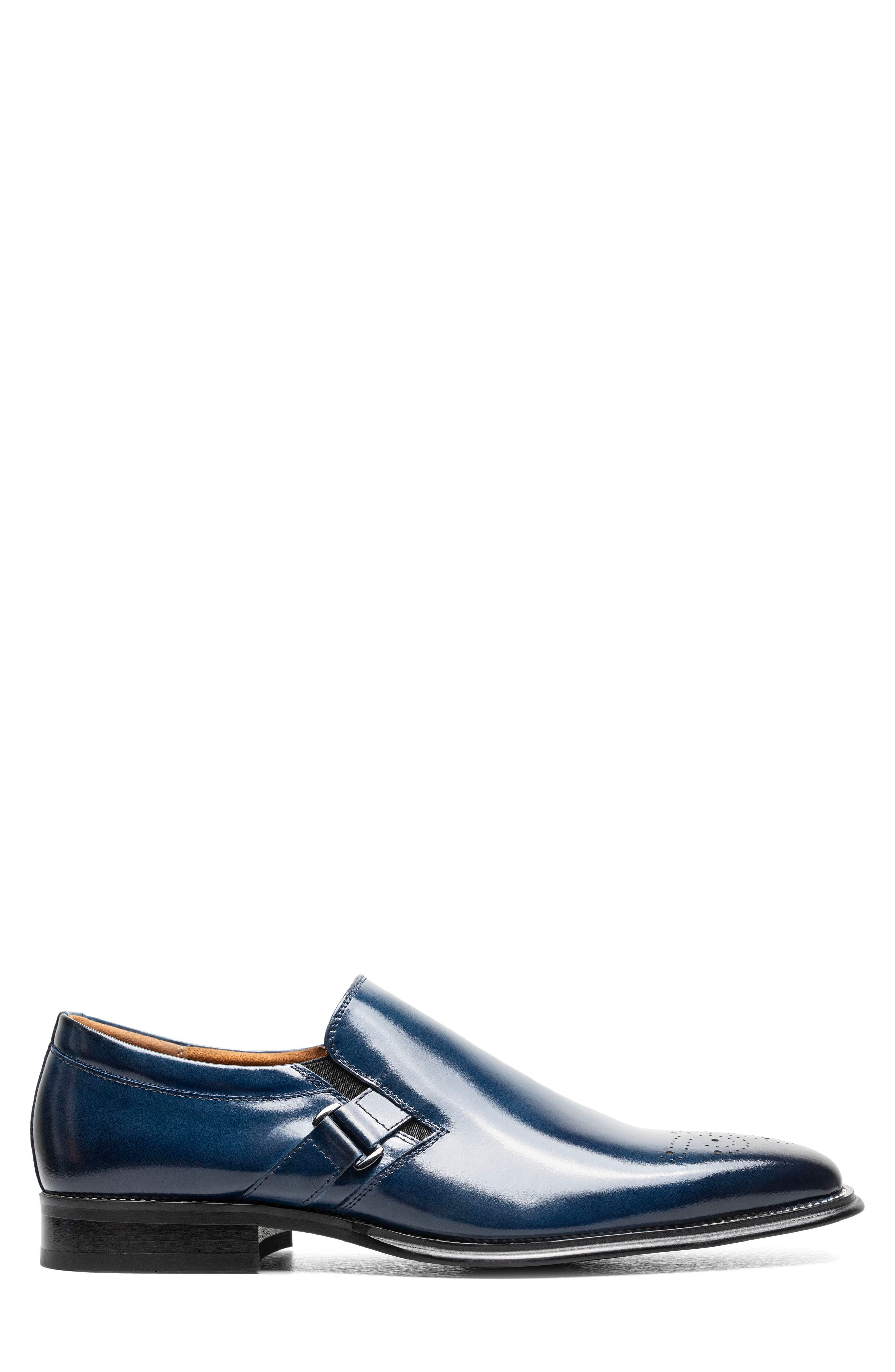 Alistair Leather Plain Toe Slip-On, Alternate, color, COBALT