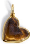 Monica Vinader Tiger's Eye Heart Pendant