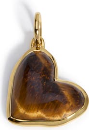 Monica Vinader Tiger's Eye Heart Pendant
