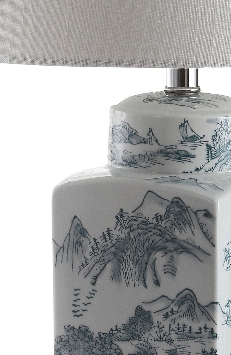 JONATHAN Y Audrey 24.5" Chinoiserie LED Table Lamp, Blue/White, Alternate, color, Blue/White