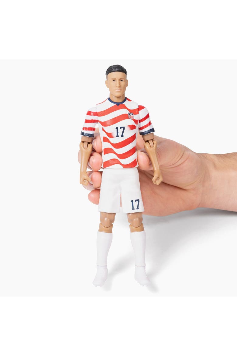 Sockers 2026 USMNT Alejandro Zendejas Home Jersey 8" Soccer Action Figure, Alternate, color, Red