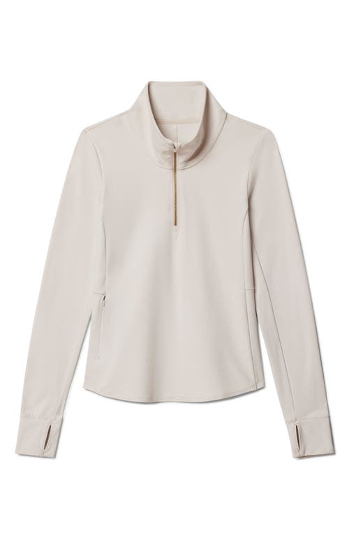 Shop Rhone Course To Court Long Sleeve Quarter Zip Top In Sand