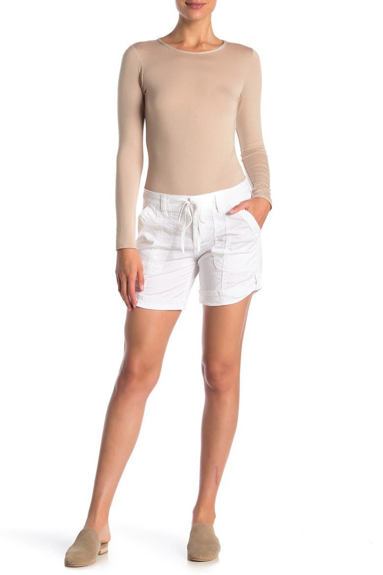 Marty Roll Up Shorts, Main, color, WHITE