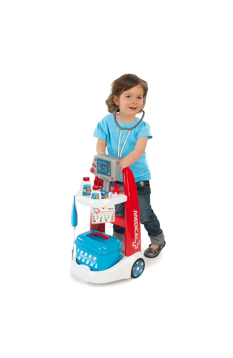 Smoby Toys Doctor Playset Trolley with Sounds and Accessories, Alternate, color, Multicolored