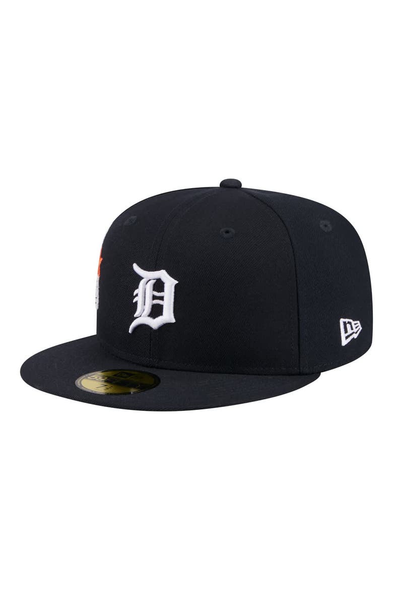 Men's New Era  Navy Detroit Tigers City Patch 59FIFTY Fitted Hat, Alternate, color, Navy