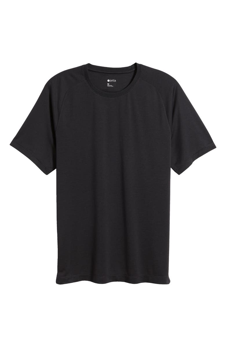 Zella Racquet Performance T-Shirt, Alternate, color, Black