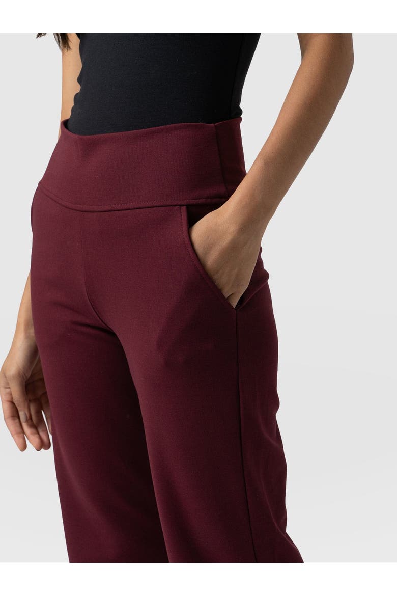 Runway Pant, Alternate, color, Burgundy