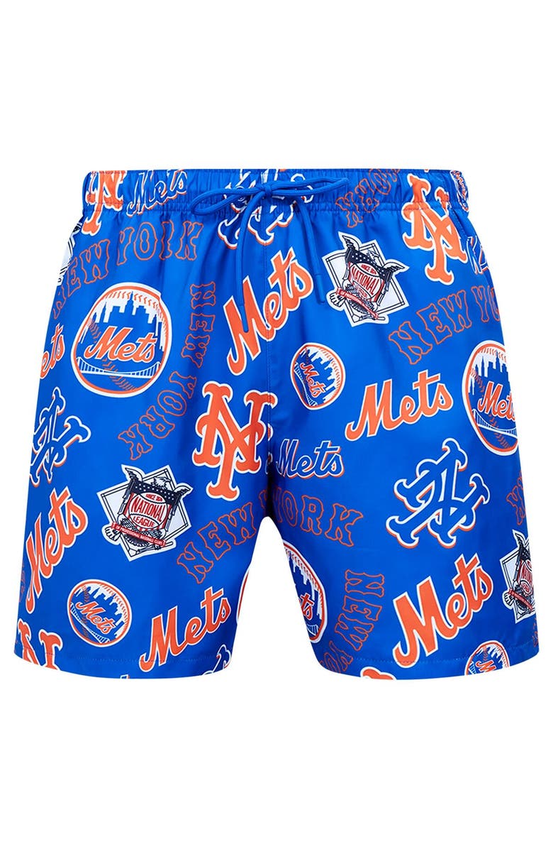 PRO STANDARD Men's Pro Standard Royal New York Mets Toss Logo Woven Shorts, Alternate, color, Royal