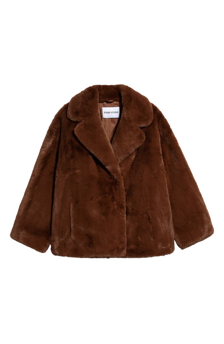 Stand Studio Savannah Faux Fur Jacket, Alternate, color,