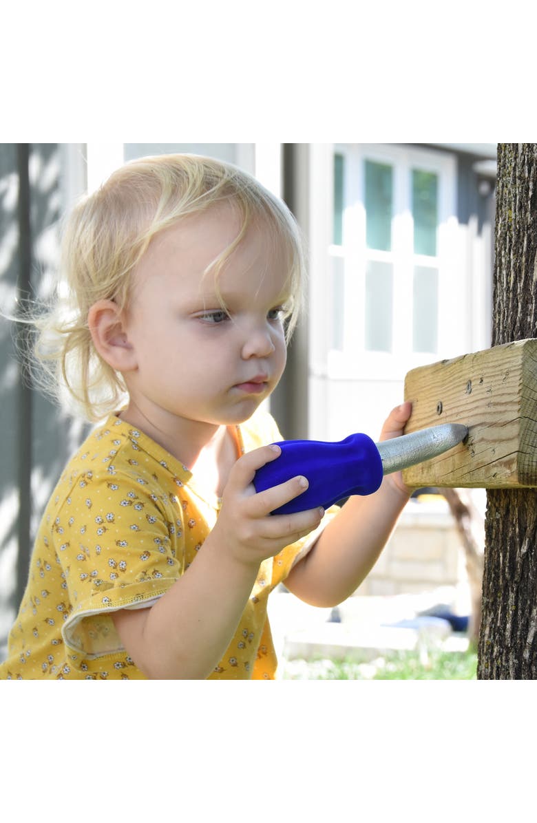 RUBBABU Pretend Play Tool Set (4 Piece Set With Caddy ) 18 Months +, Alternate, color, Multicolored