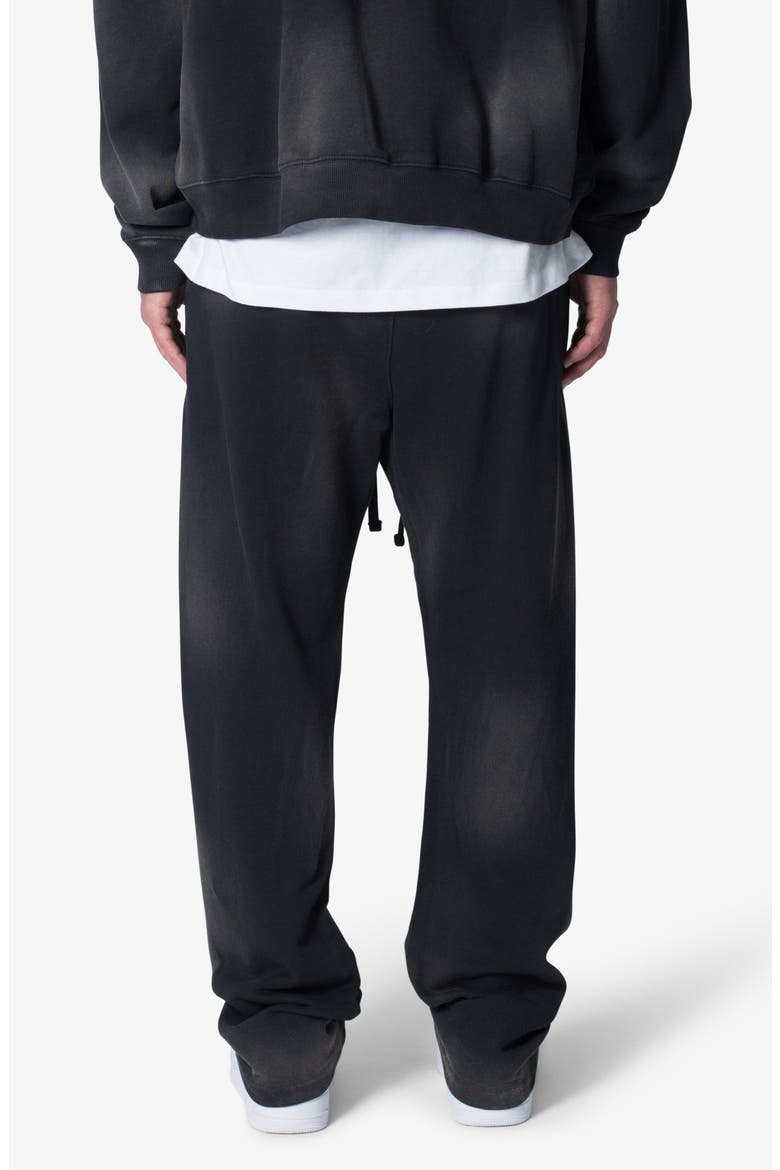 Faded Relaxed Fit Cotton Sweatpants, Alternate, color, WASHED BLACK