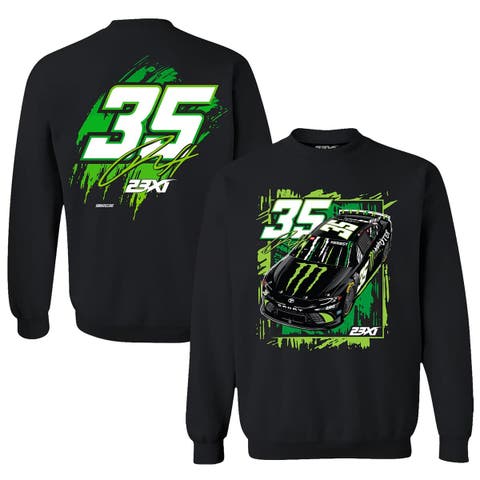 Men's 23XI Racing  Black Riley Herbst Monster Car Sweatshirt